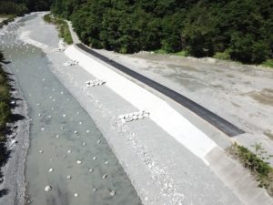 小渋ダム井戸入沢地区護岸災害復旧工事